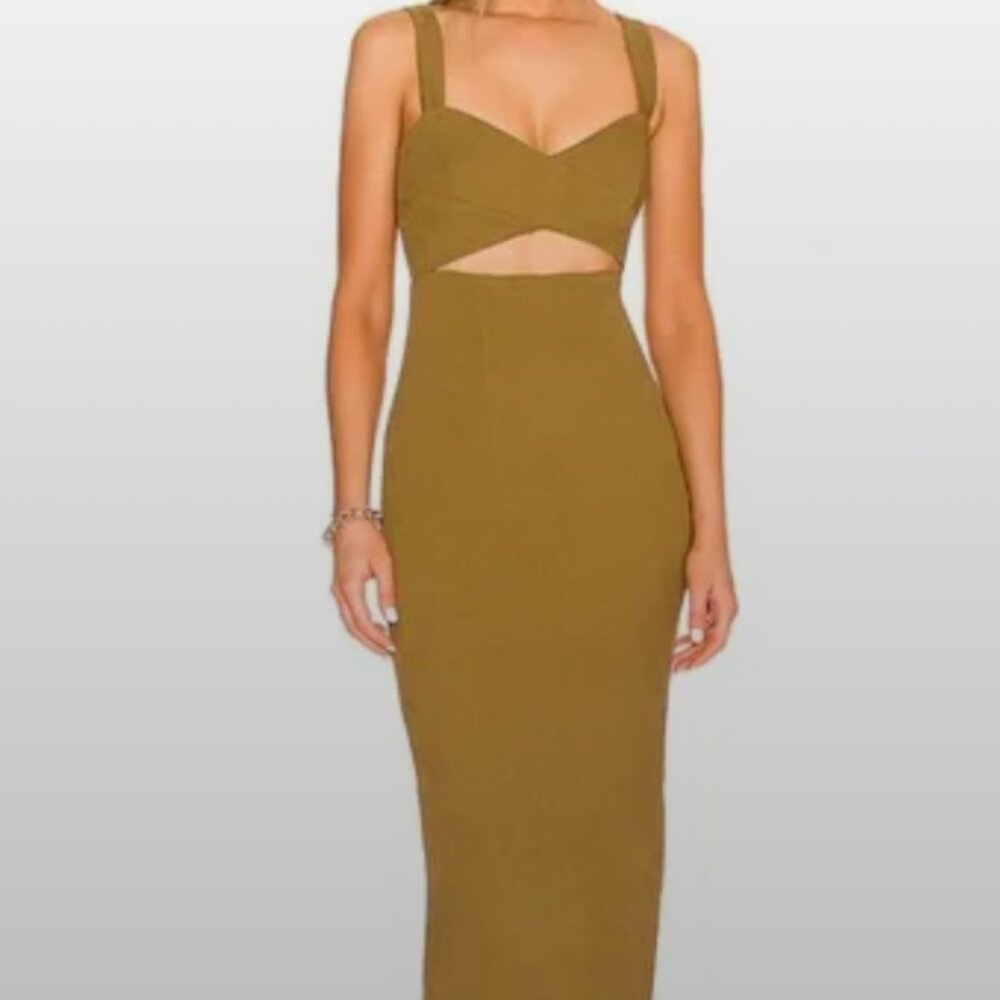 Shona Joy Simone Crossover Midi Dress